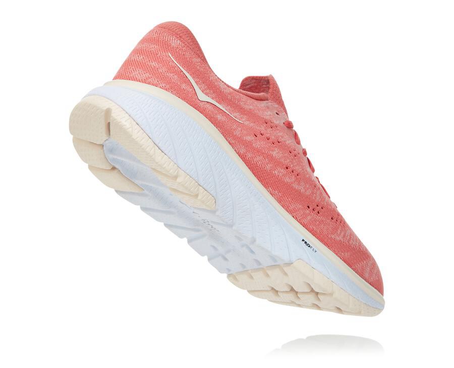 Hoka One One Loopschoenen Dames - Cavu 3 - Oranje/Wit - BO0695871